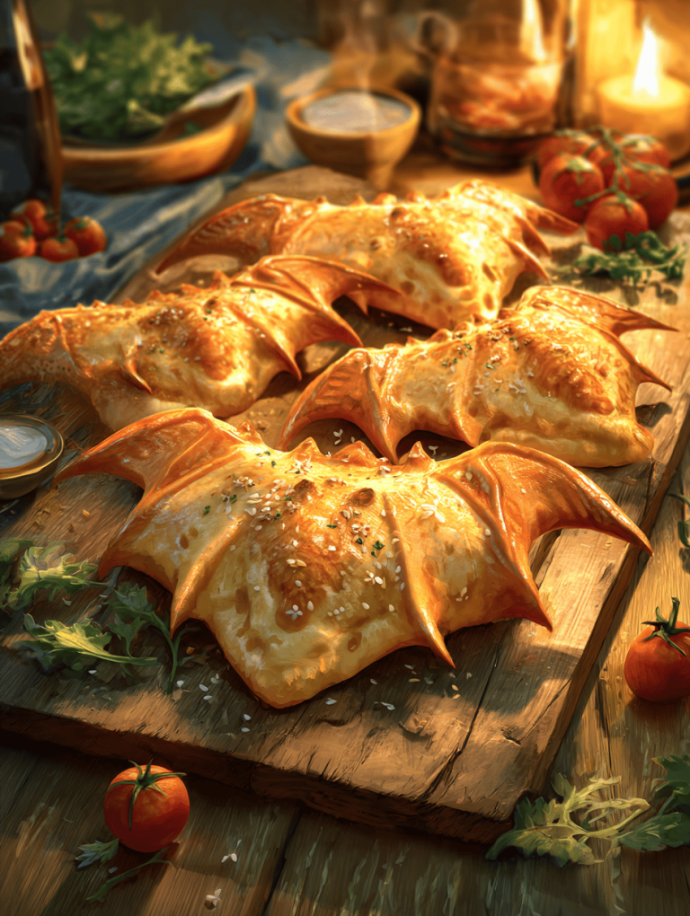 Bat-Shaped Calzones: A Fun Twist for Any Gathering