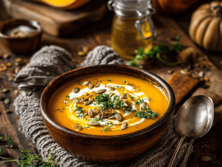 A Cozy Spin on Roasted Butternut Squash Soup: Unexpected Flavors and Textures