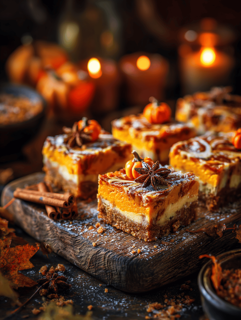 Unusual Twist on Pumpkin Cheesecake Bars: A Spice-Infused Surprise