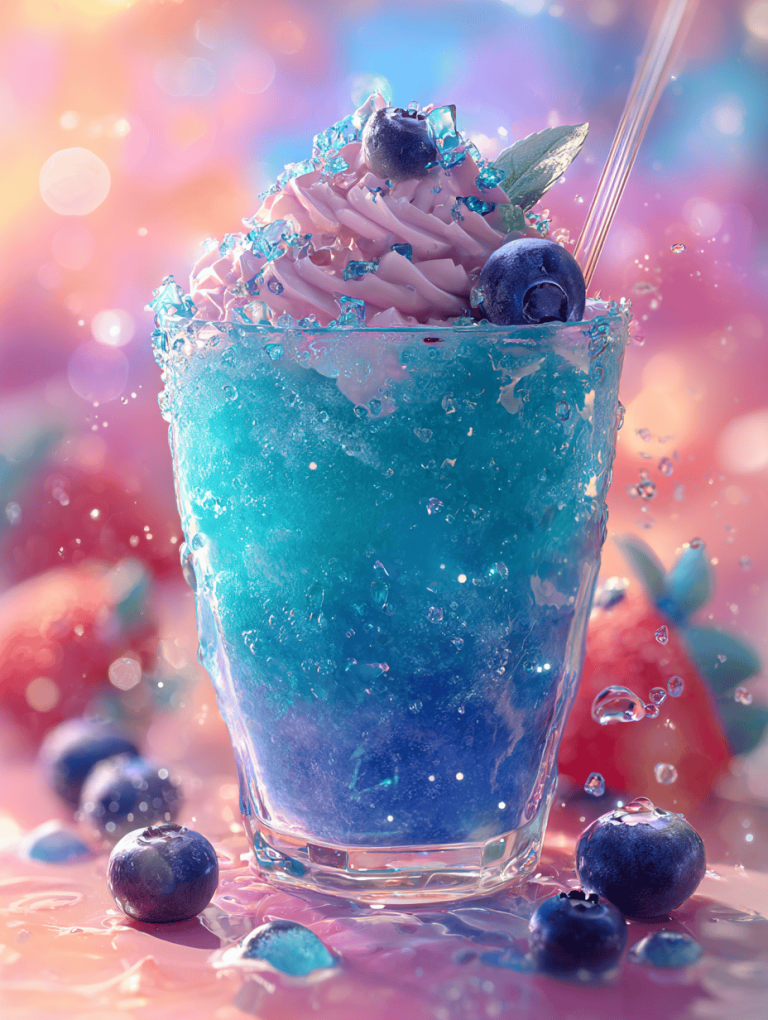 Chill Out with a Blue Raspberry Slushie: A Cold, Tangy Escape