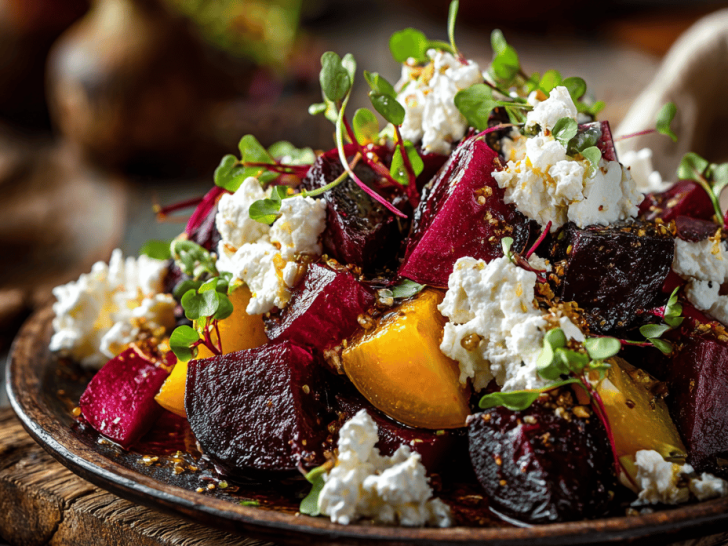 A Roast to Remember: Beet and Goat Cheese Salad with a Twist