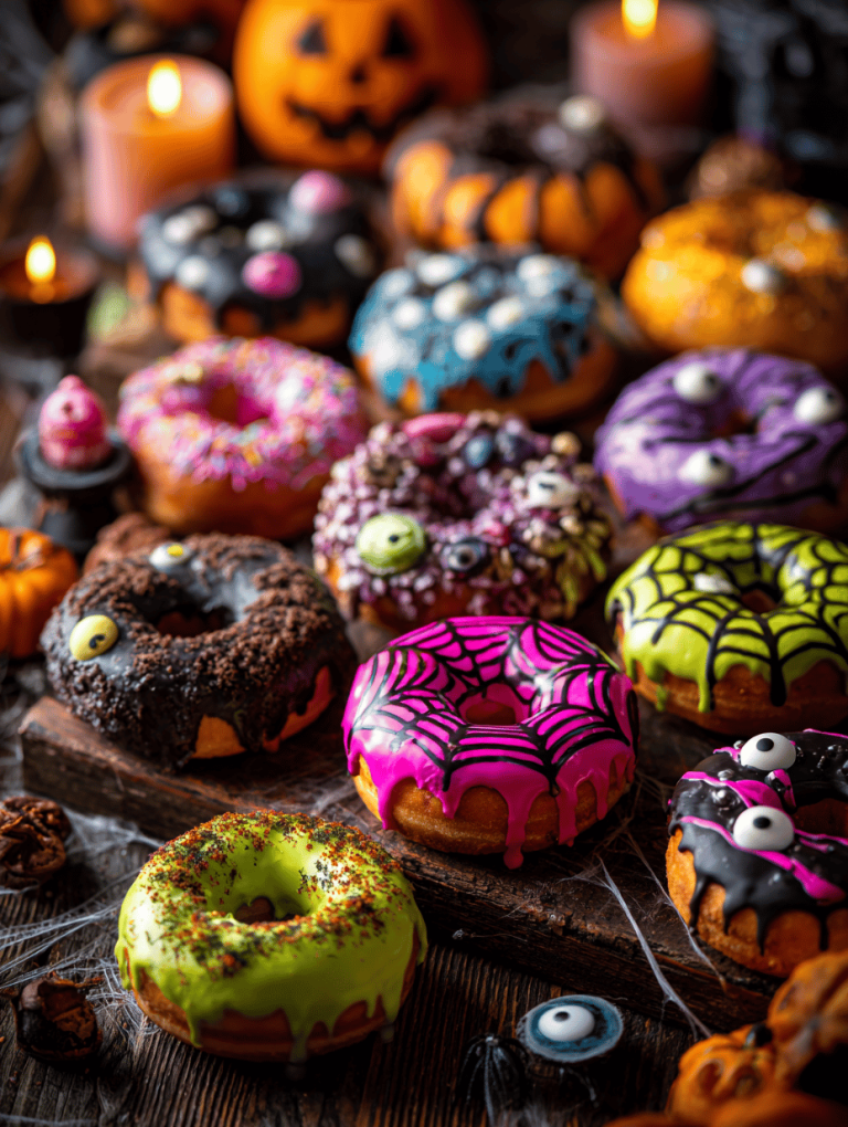 Spooky Sweetness: Halloween Donuts with a Twist