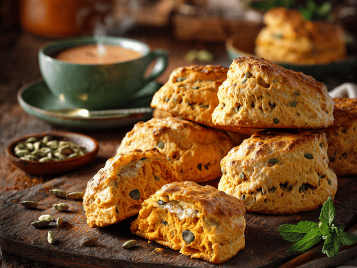 Pumpkin Scones with a Unexpected Twist: A Spice-Infused Morning Delight