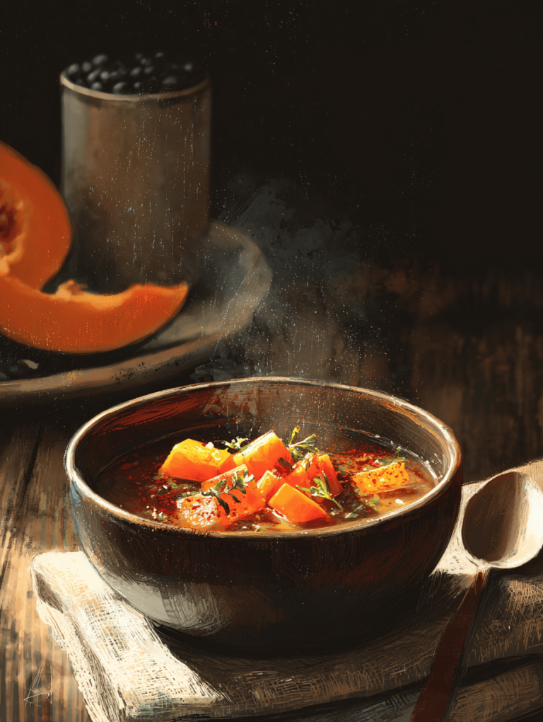 A Cozy Twist: Black Bean Soup with Pumpkin and a Touch of Smoked Paprika