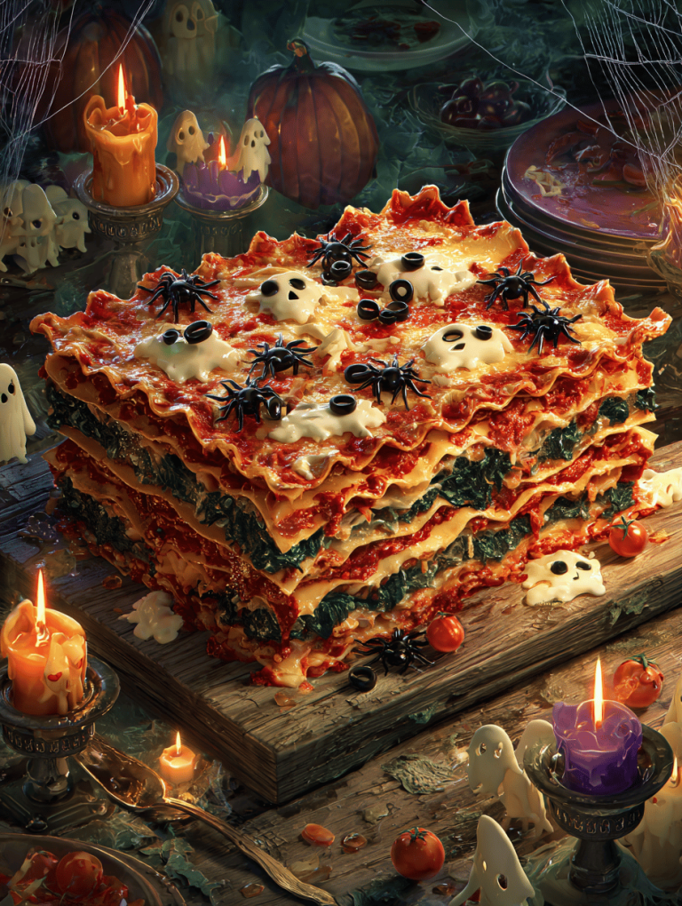 Halloween Lasagna: A Spooky Twist on a Comfort Classic