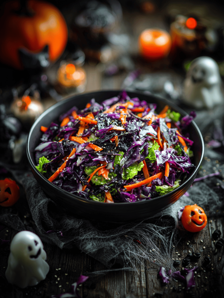 Halloween Coleslaw: A Spooky Twist on a Classic