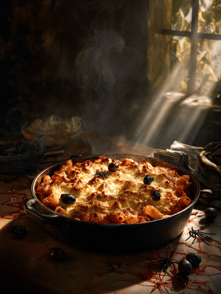 Spooky Baked Ziti: A Cozy, Slightly Sinister Twist on a Classic