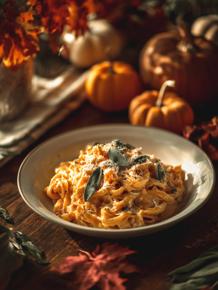 Pumpkin Alfredo Pasta: A Cozy Twist for Autumn Tables