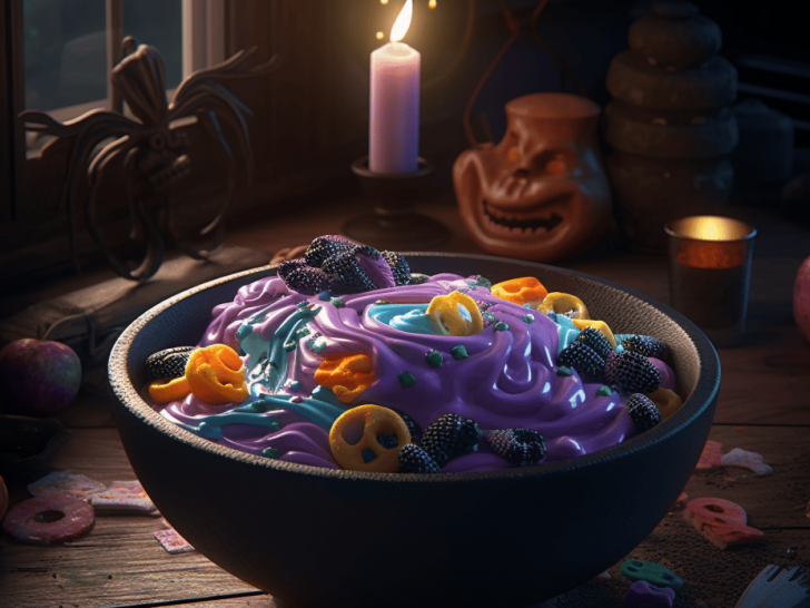 Spooky Smoothie Bowl: A Creepy Carnival of Flavors