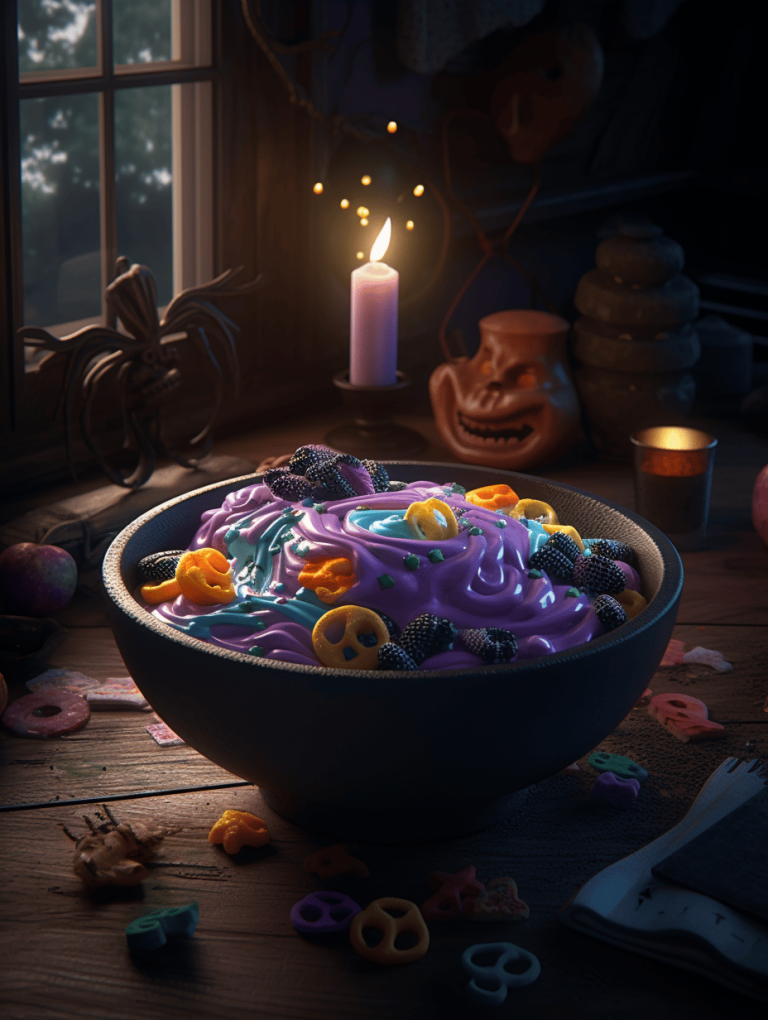 Spooky Smoothie Bowl: A Creepy Carnival of Flavors