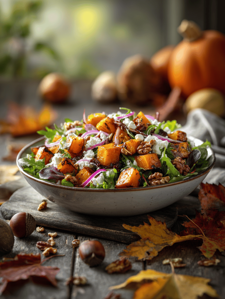 Pumpkin Harvest Salad: A Rustic Twist on Autumn's Favorite Flavors