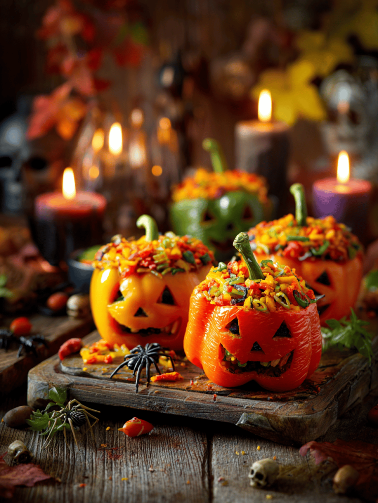 Halloween Stuffed Peppers: A Spooky Twist on Comfort Food
