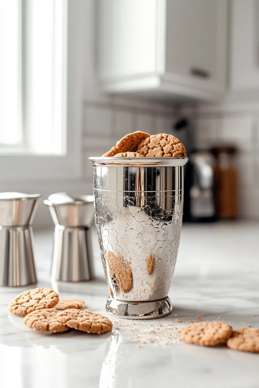 Add the crushed sugar cookies