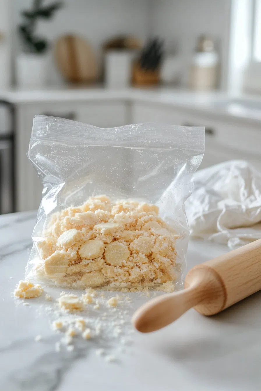 sugar cookies in a plastic bag