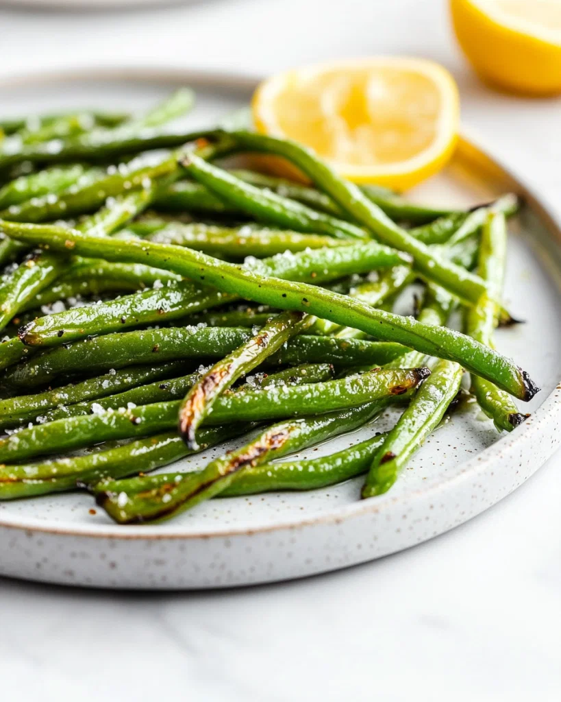 Air Fryer Roasted Green Beans