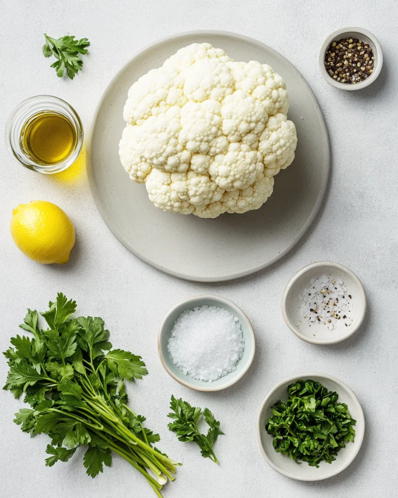 Cauliflower Steaks Recipe ingredients