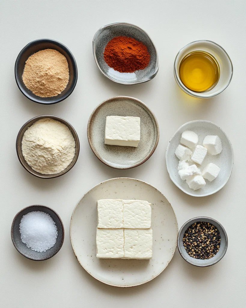 Crispy Baked Tofu Nuggets Recipe Ingredients