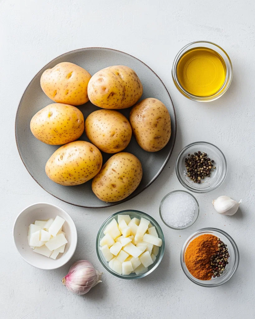 Easy Vegan Potato Soup Recipe Ingredients