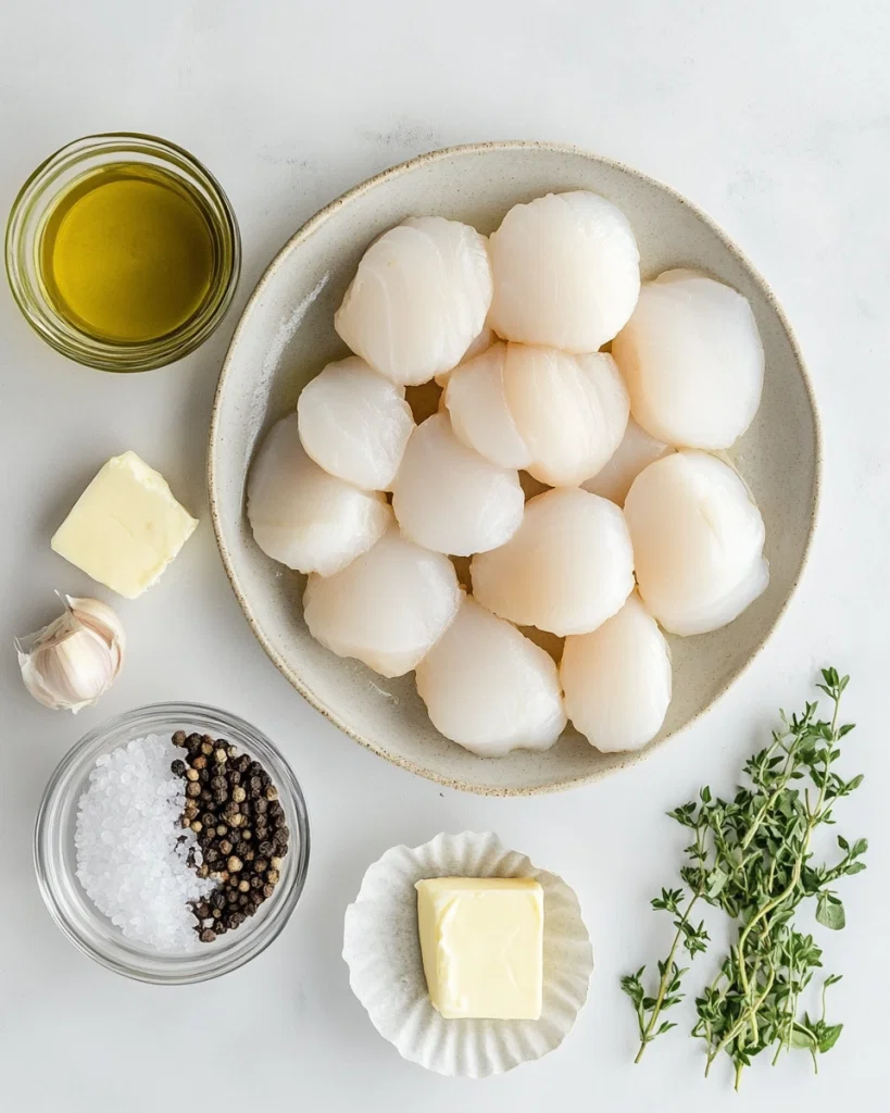 Pan-Seared Scallops Recipe ingredients
