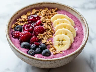 Peanut Butter & Jelly Smoothie Bowl Recipe