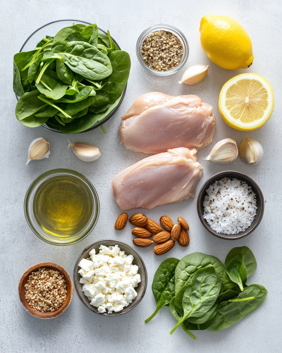 Chicken Spinach Meal Prep Bowls