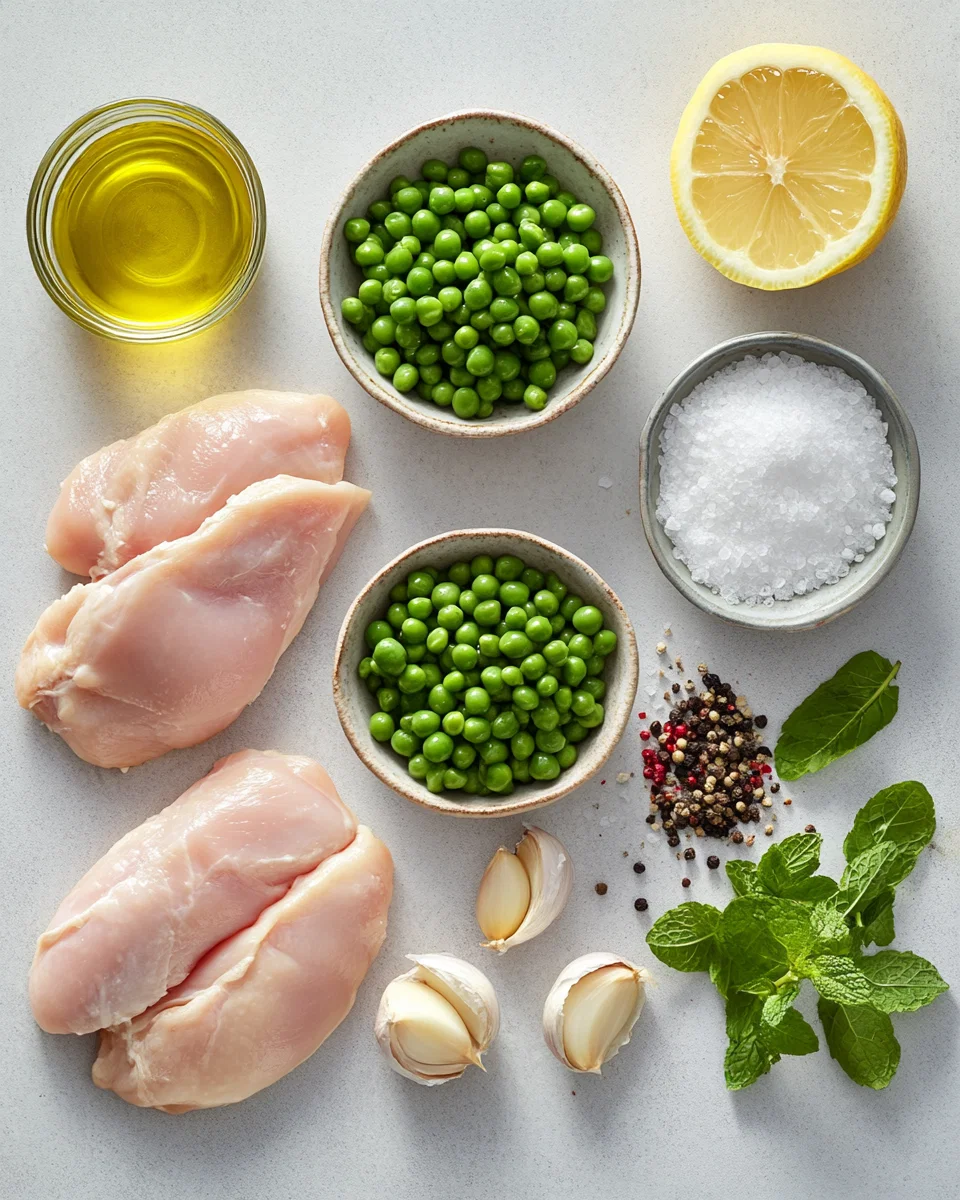 Chicken With Peas And Mint