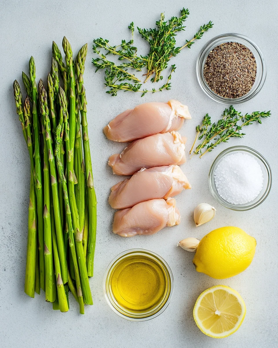 Grilled Chicken With Asparagus