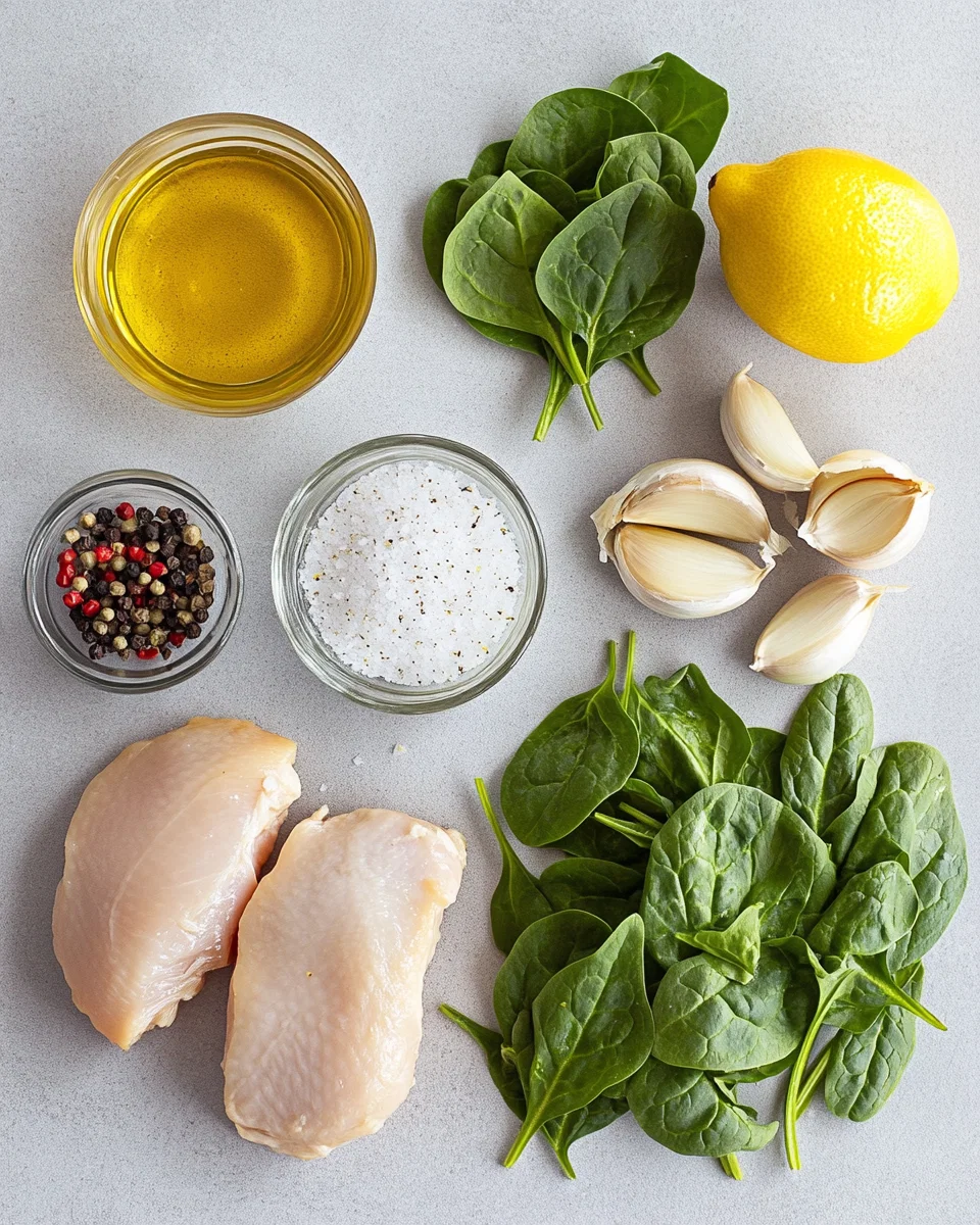 Lemon Chicken Spinach Skillet