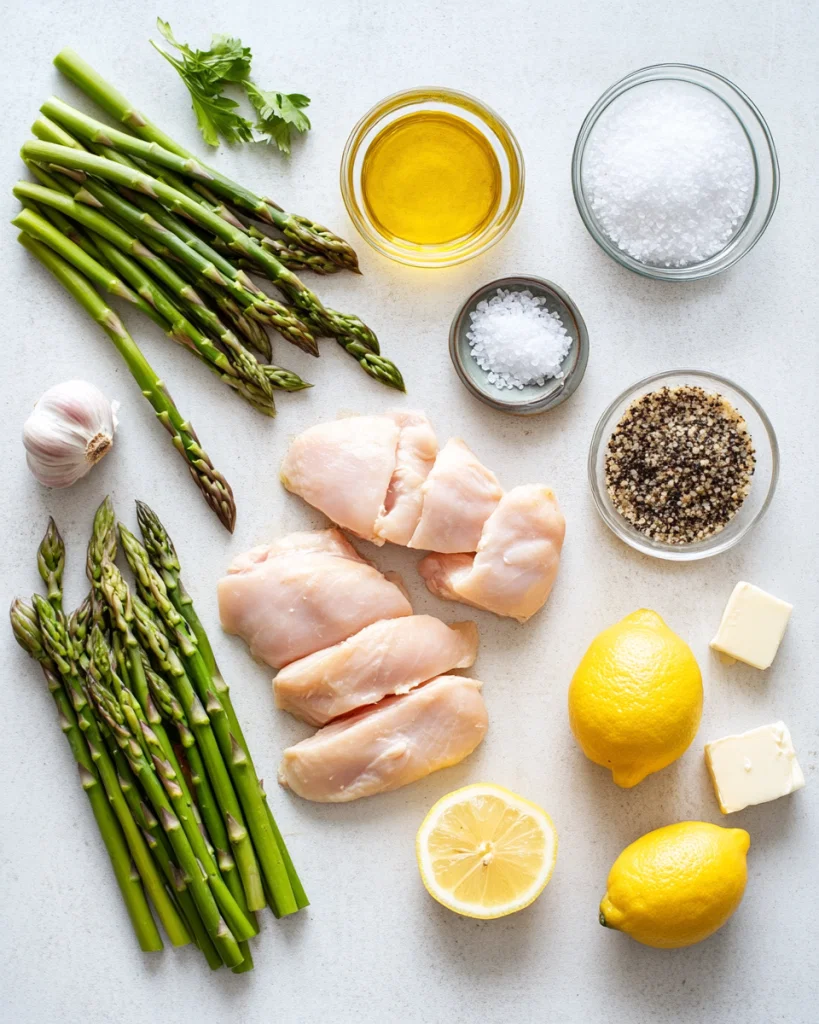 Lemon Garlic Chicken With Asparagus