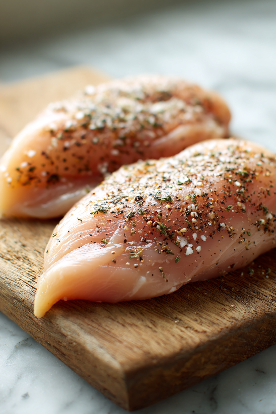 Season both sides with salt, pepper, and optional paprika