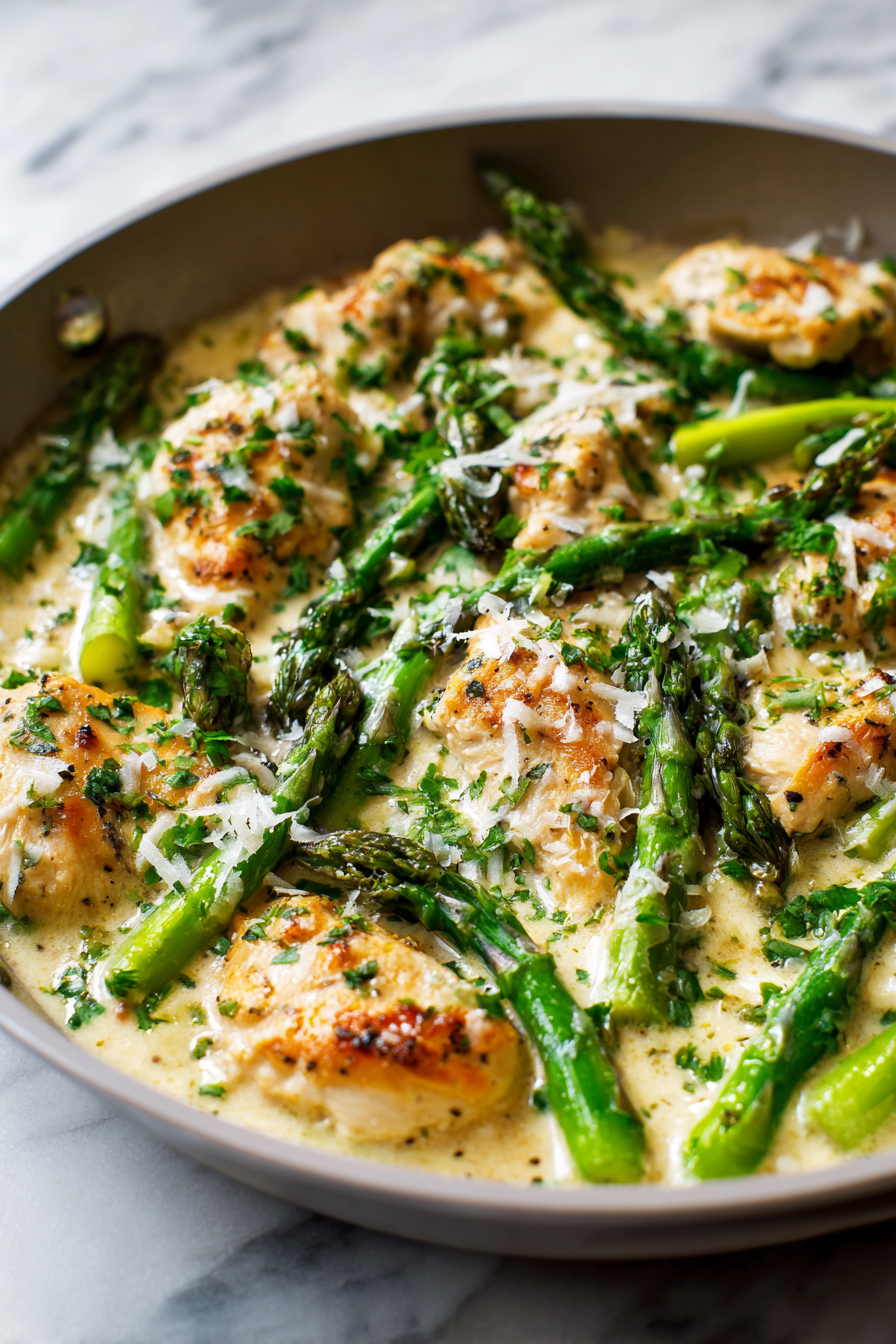 Sprinkle Parmesan and fresh herbs before serving