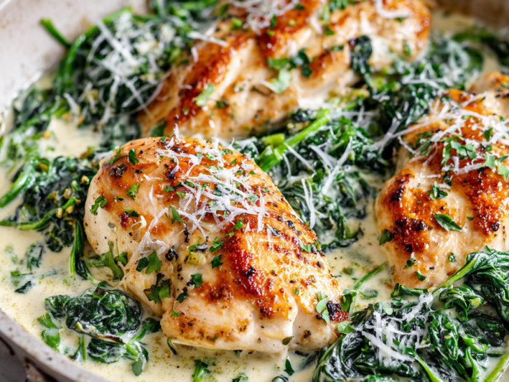 Creamy Chicken Spinach Skillet