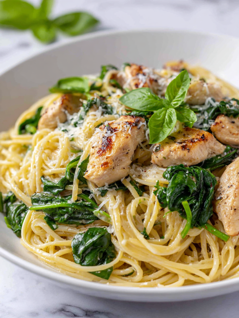 Chicken Spinach Pasta Recipe