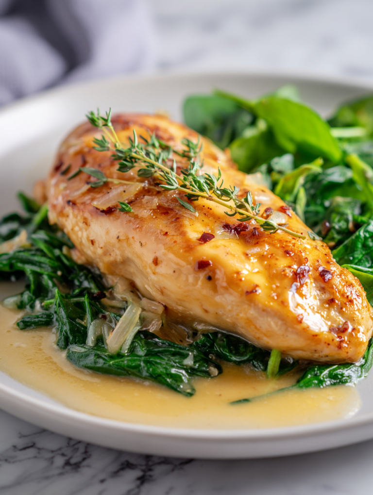 Spring Chicken Spinach Recipe