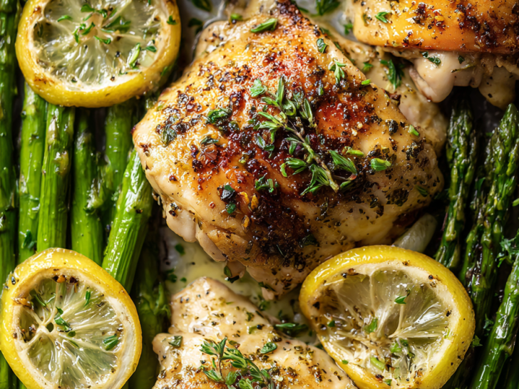 Sheet Pan Chicken And Asparagus
