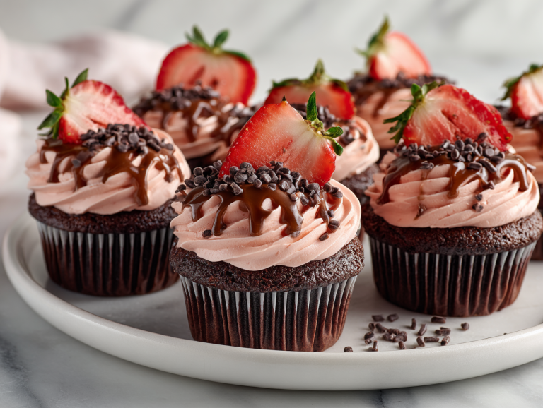 Chocolate Strawberry Cupcake Recipee
