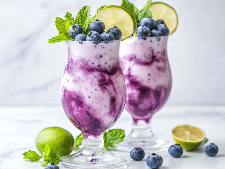 Blueberry Rum Colada Recipe