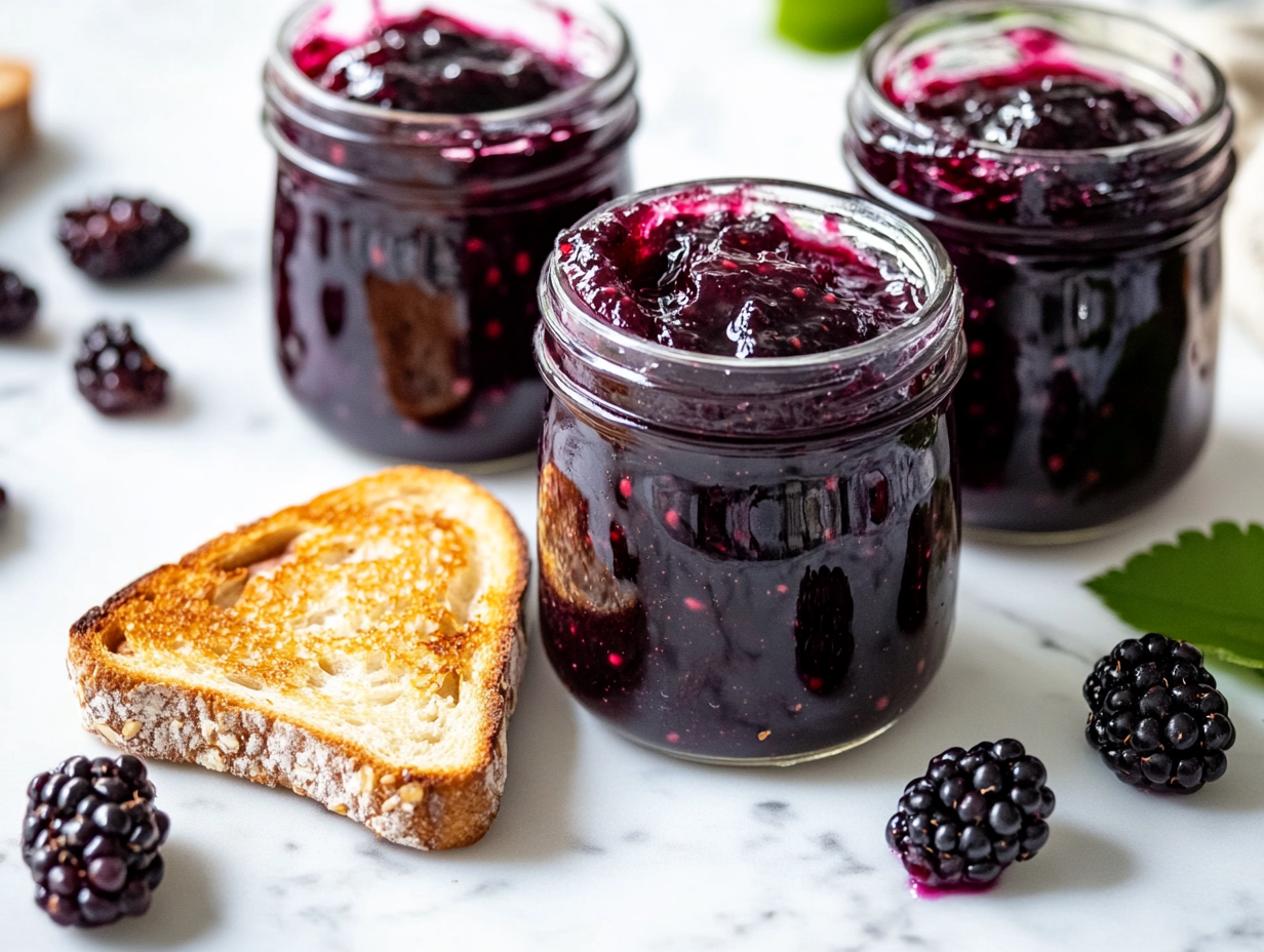 Homemade mulberry jam