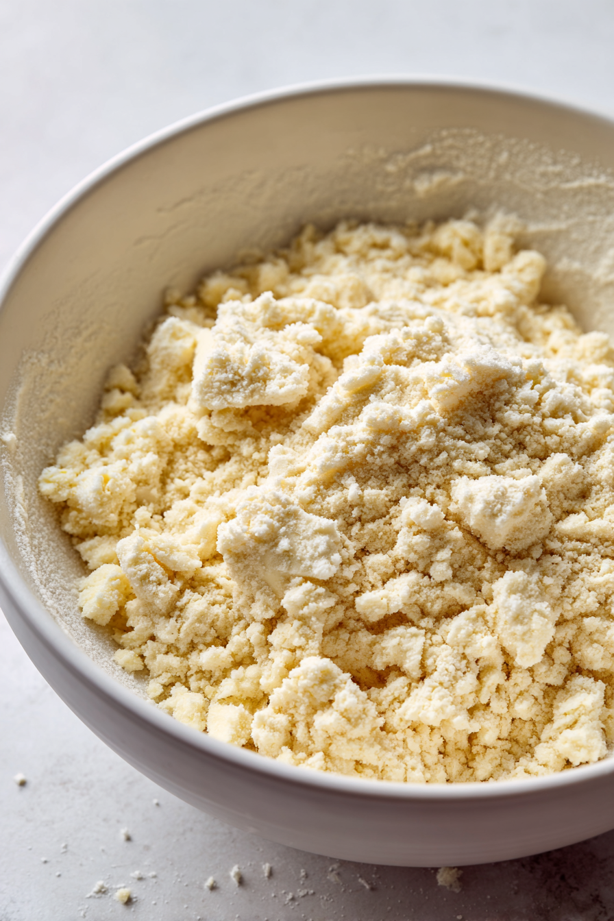 In a large bowl, whisk together the flour, sugar, and salt for the crust