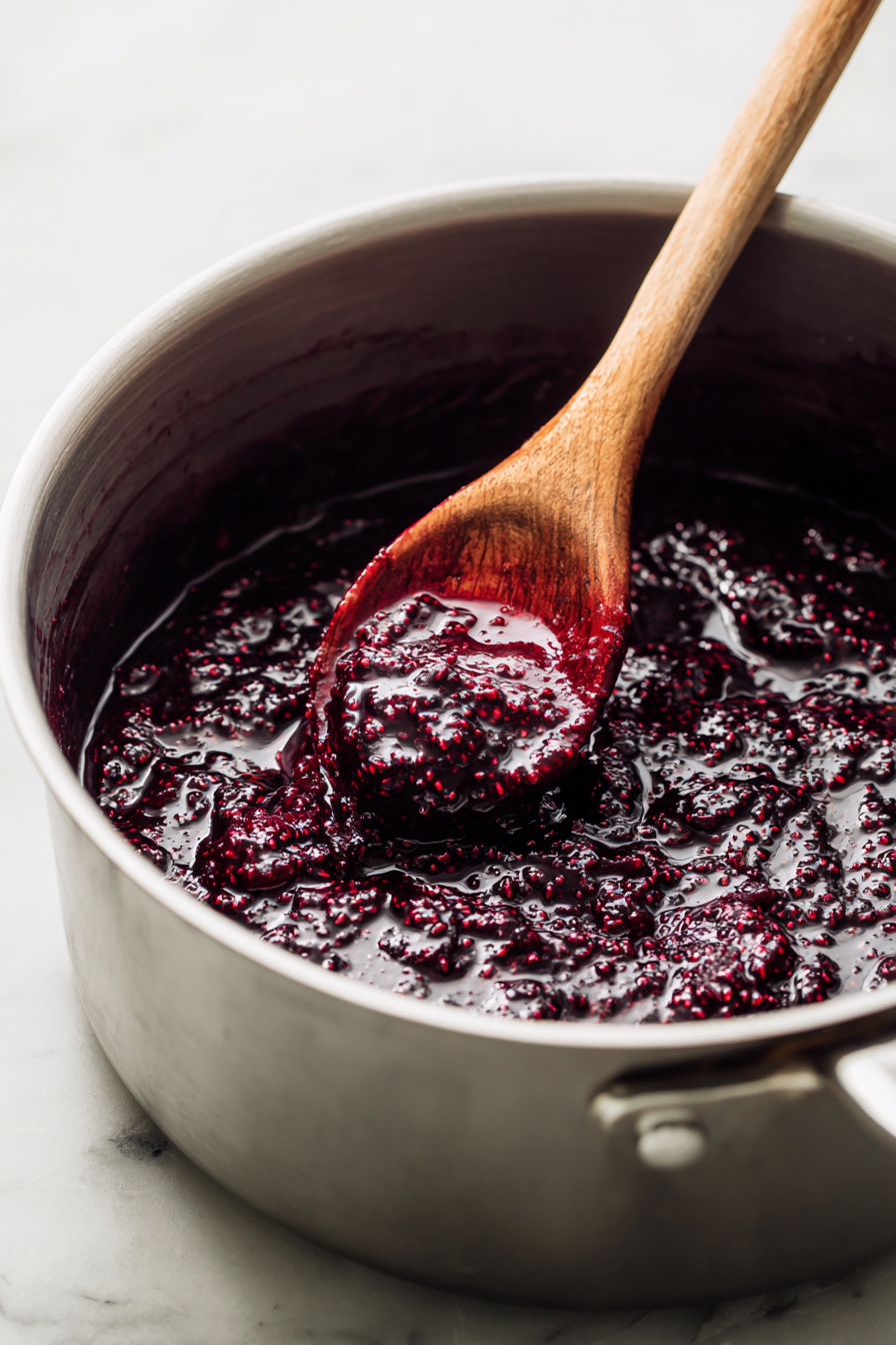 Increase the heat slightly and bring the mixture to a rolling boil