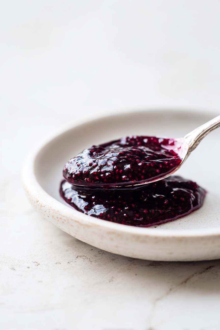 To test the jam, place a small spoonful on a chilled plate