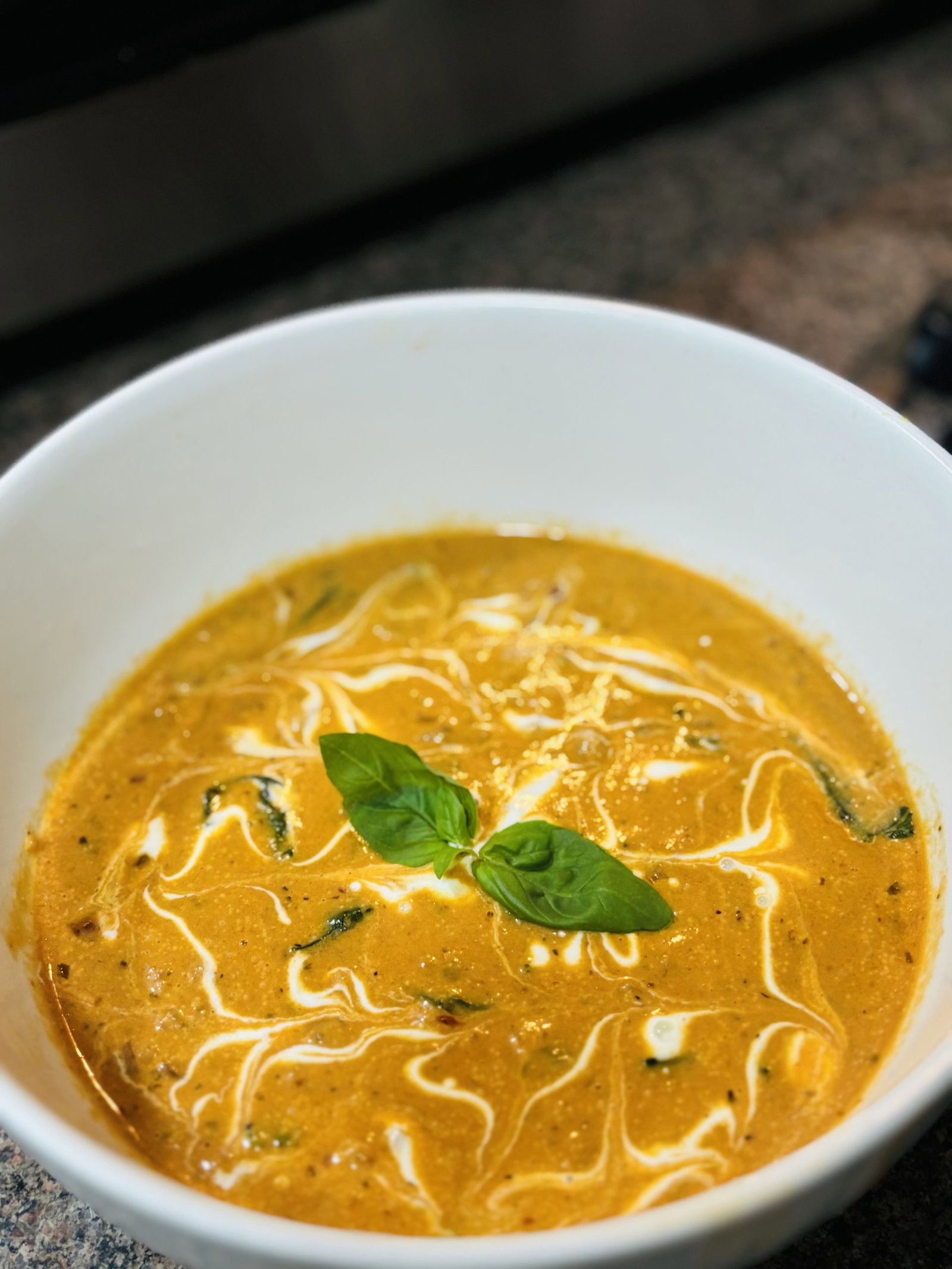 Serve with a topping of ricotta, Parmesan cheese, and fresh basil