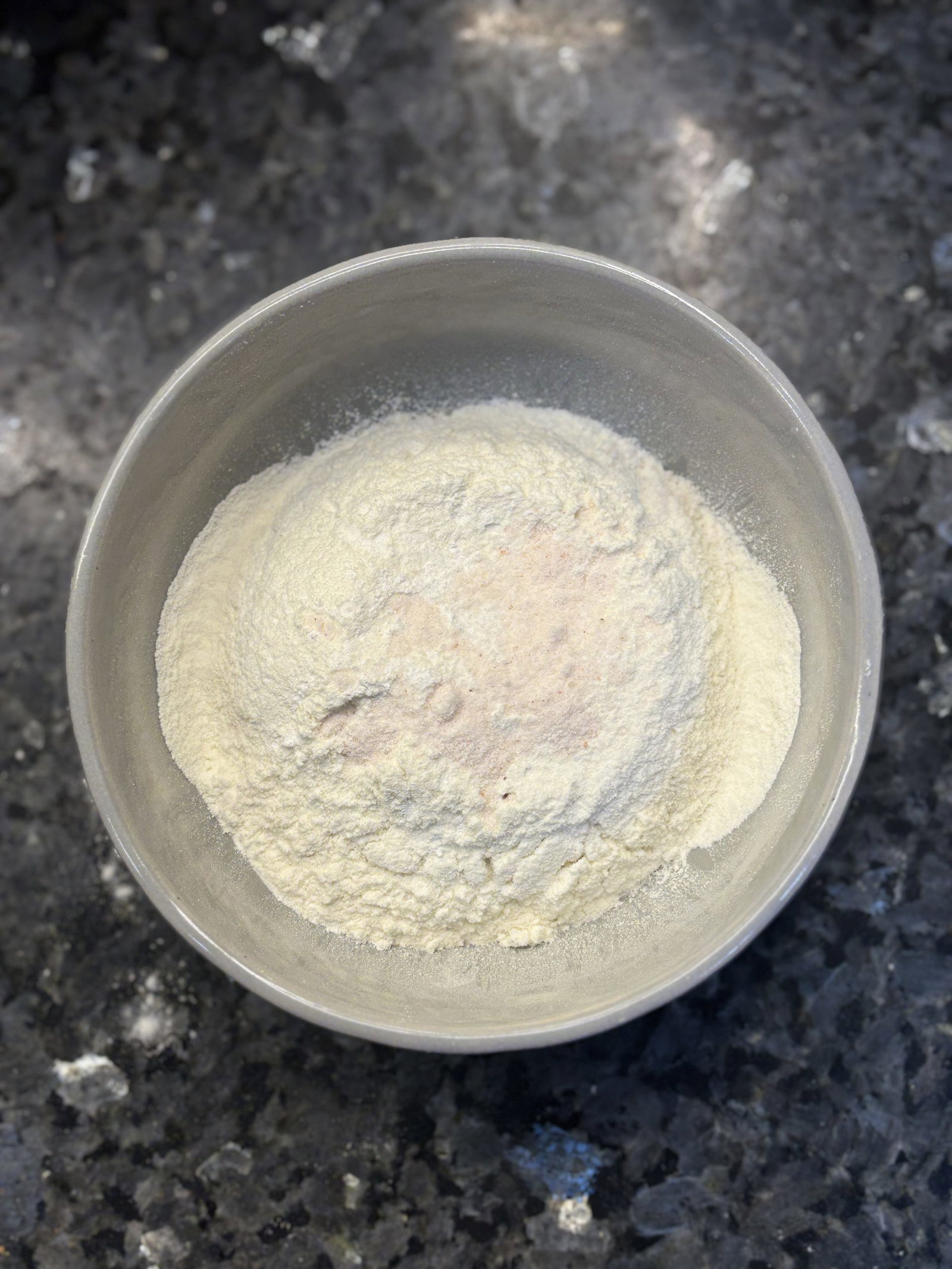 Sift the dry ingredients into a bowl to remove any lumps and ensure even mixing