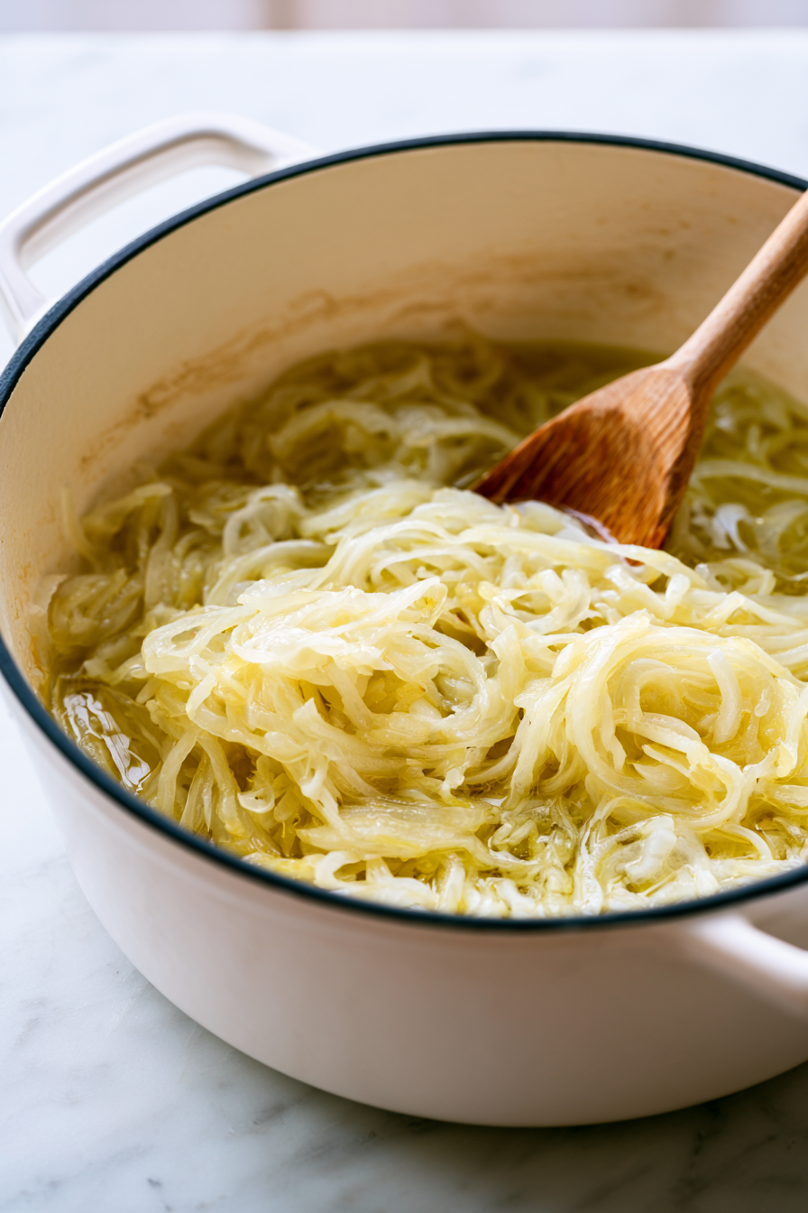 Add the onion and cook for 8 to 10 minutes until softened and lightly golden