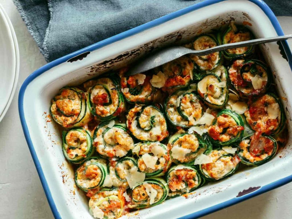 Baked Zucchini Lasagna Roll-Ups