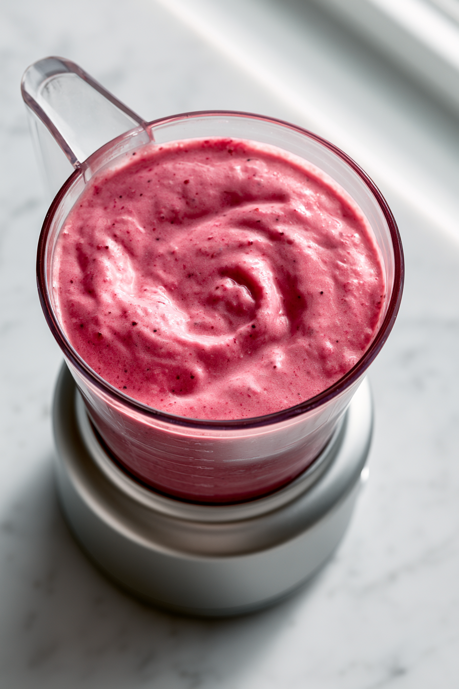 Blend on high speed for 45 to 60 seconds until completely smooth and creamy