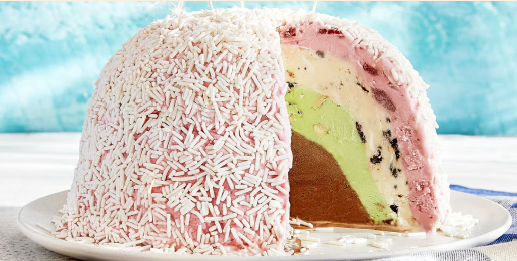 Blue Bell Ice Cream Bombe