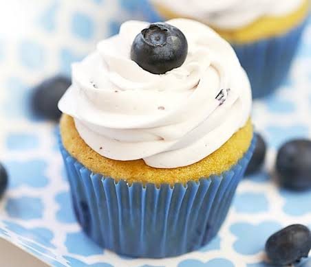 Blueberry Vanilla Cupcakes