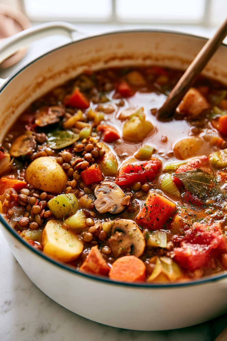 Bring the stew to a gentle boil, then reduce the heat to low. Cover and simmer for 25 to 30 minutes