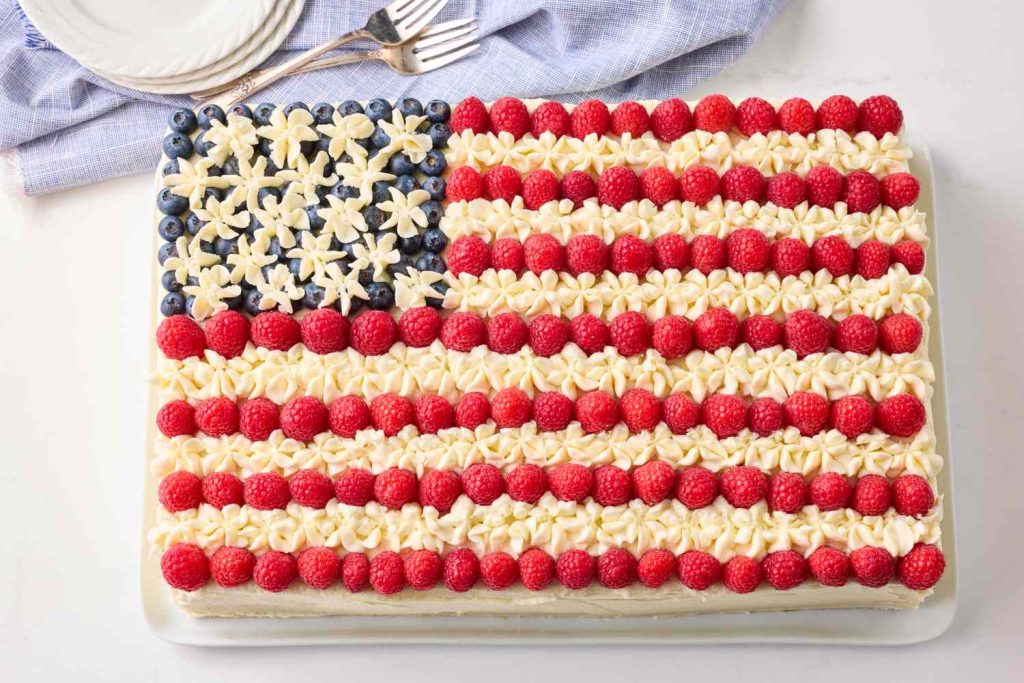Classic American Flag Sheet Cake